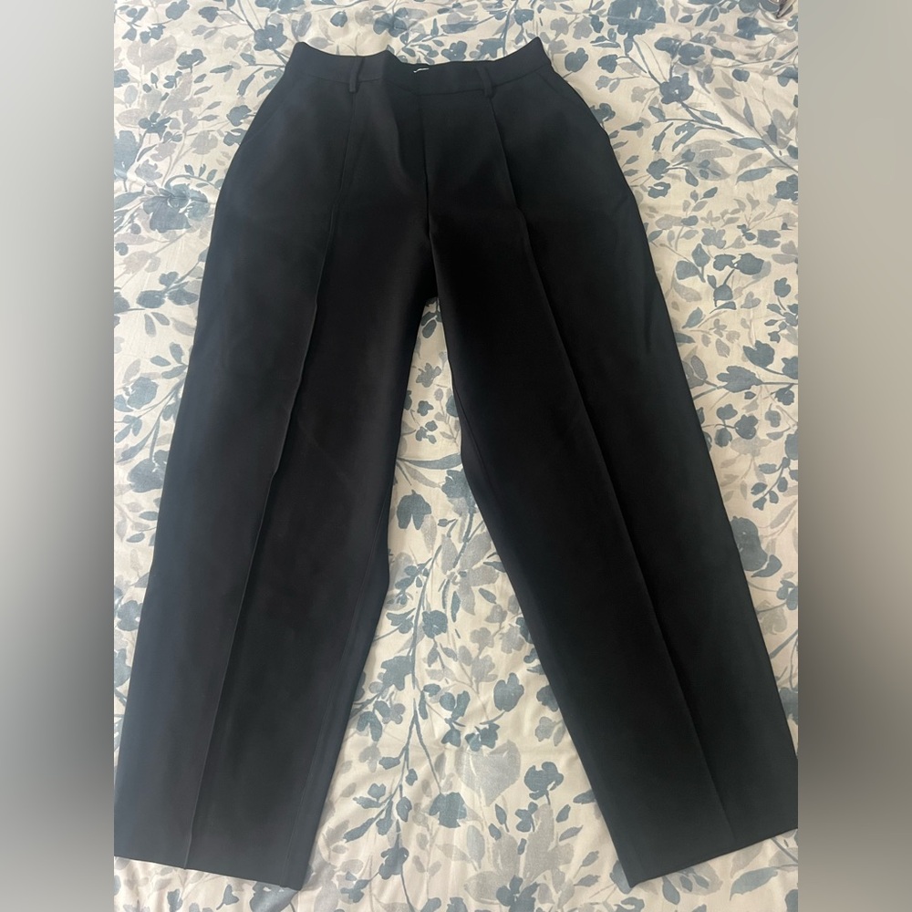 SPANX NWOT Ponte Black Barrel Dress Pants Large Tall